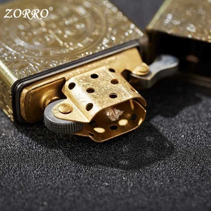 Authentic Retro High-End Waterproof Sealed Armor Constantine Kerosene Lighter Heavy Duty Metal Gasoline Lighter Mens Gift N260311