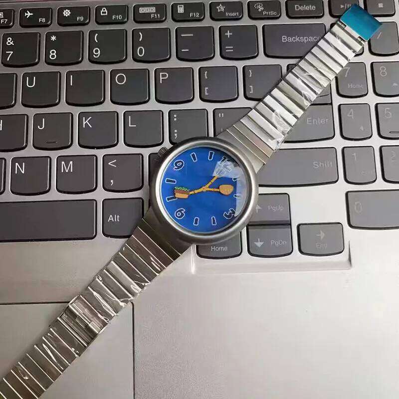 Men Women Fashion Simple Original Hamburger Design Creative Cute Cartoon Waterproof Couple Watch UNISEX Quartz Wristwatch