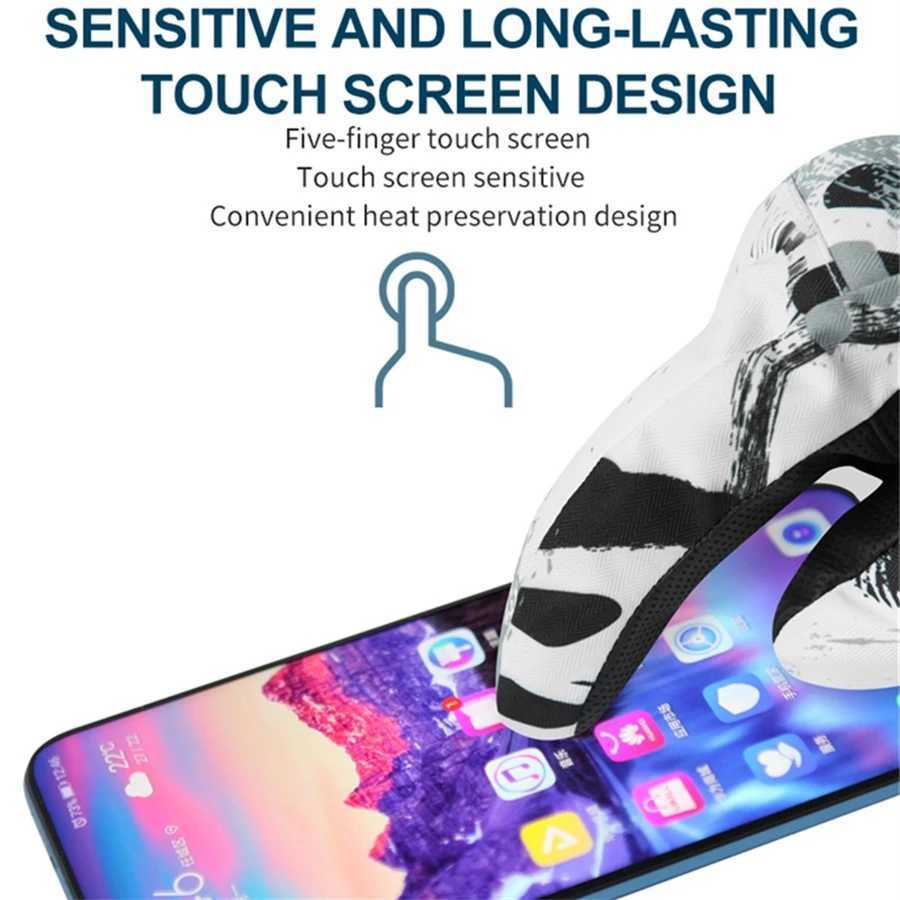 Winter Snow Ski Gloves Unisex Non-slip Touch Screen Waterproof Motorcycle Cycling Skiing Fleece Warm Sports Snowboard Glove M260311