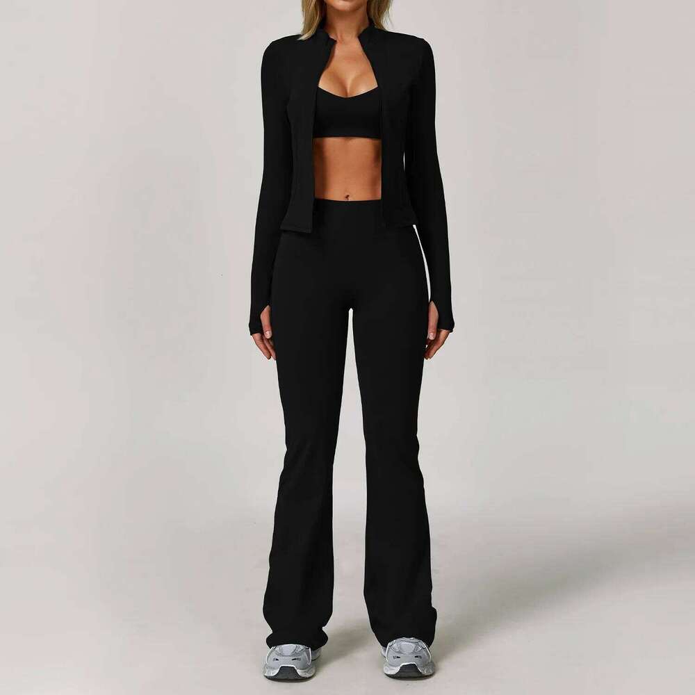 2/3PCS Suit Gym Set Women Tracksuit Running Workout Clothes Long Sleeve Sports Bra Athletic Wear Yoga Clothing 26H0311