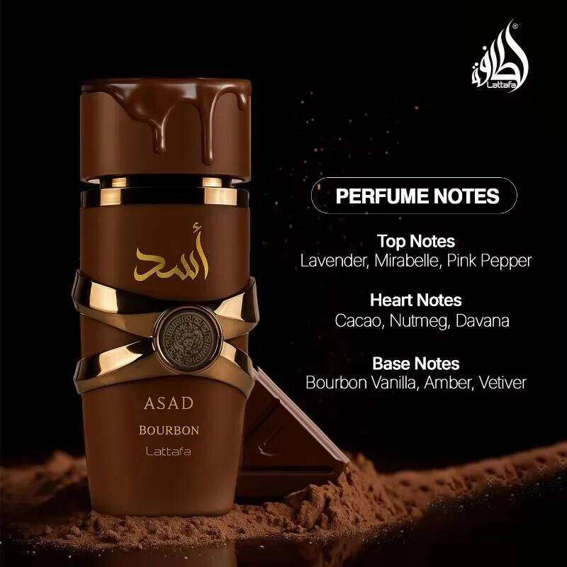 100ml Asad Bourbon Eau de Parfum Spray for Unisex Original Arab Perfumes Lasting Oriental Spicy Pheromone Perfume Makeup Z260311