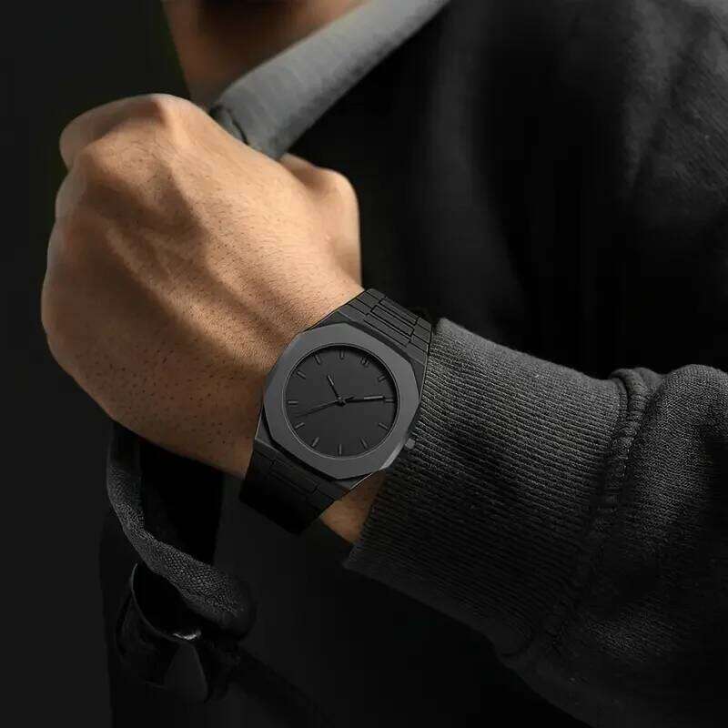 "Essential Wristwatches for Urban Elites | Octagonal Design Casual Quartz Watch Men's and Women's Business Wristwatch"