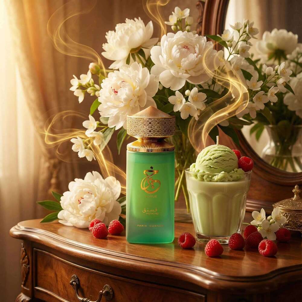 Paris Corner Khair EDP 3.4 Fl Oz,Unisex Nutty Sweet Perfume,Unique Pistachio Scent for Men and Women Z260311
