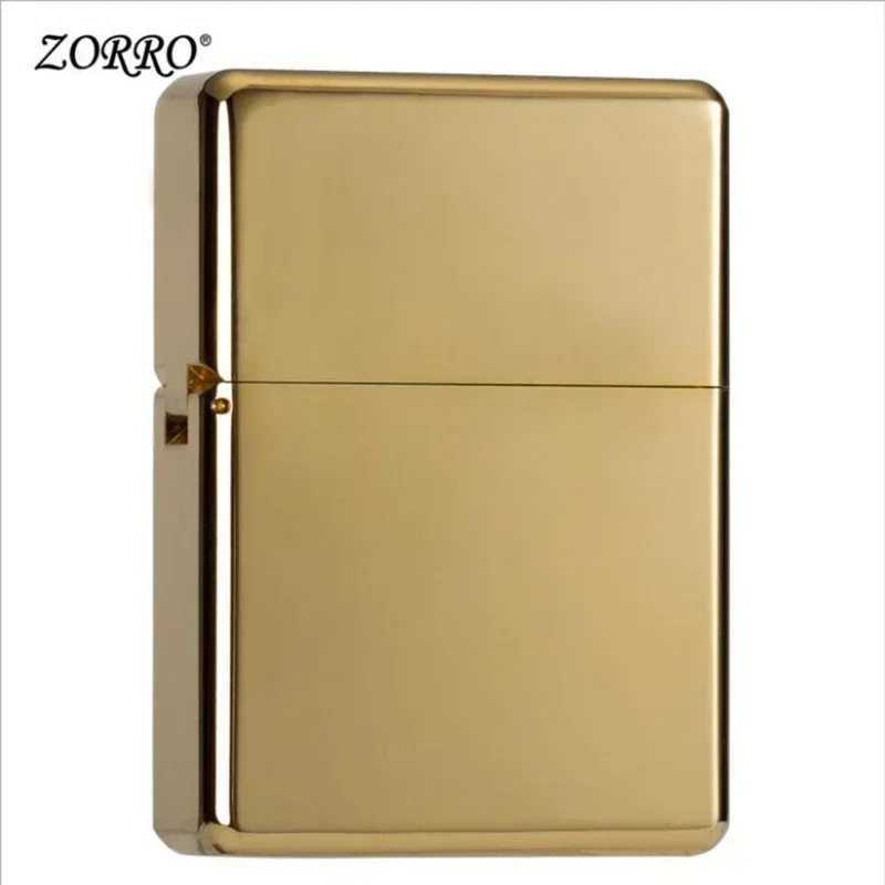 912 Retro High End Waterproof Sealed Armor Constantine Lighter 3/5 Hinge Metal Petrol Lighter Mens Gift With box N260311