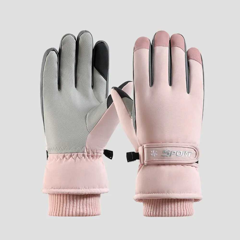 Ultralight Winter Ski Gloves Warm Anti-Slip Snowboard Mittens Full Finger Thicken Driving Gloves Men/Women M260311