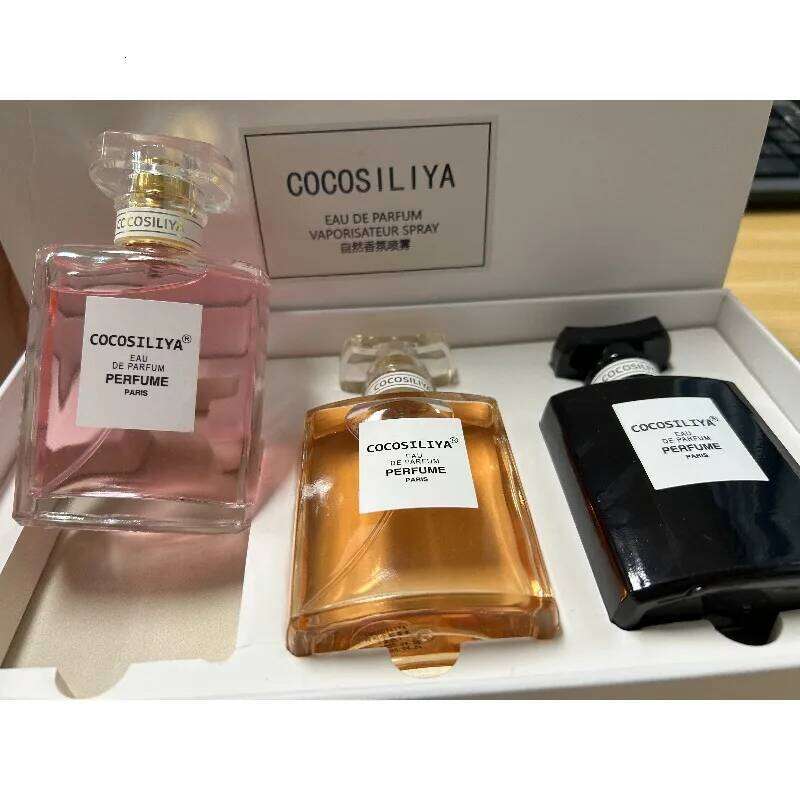 3PCS Womens Perfume Gift Set 50ml3 Elegant Long Lasting Eau De Parfum with Floral Woody Oriental Scents for Alluring Freshness Z260311