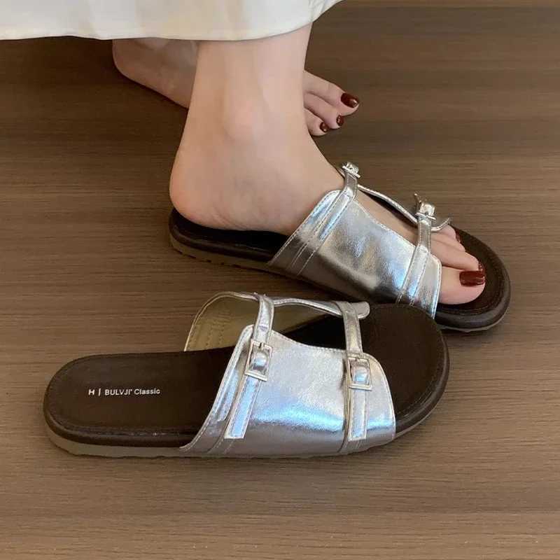 Womens Flats Walking Cozy Shoes Fashion Dress Summer Woman Sandals 2025 Beach Flip Flops Casual New Sandalias De Mujer K260311