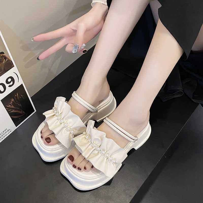 Womens Roman-style sandals 2025 summer casual style new fairy-like design rubber sole super high heel K260311
