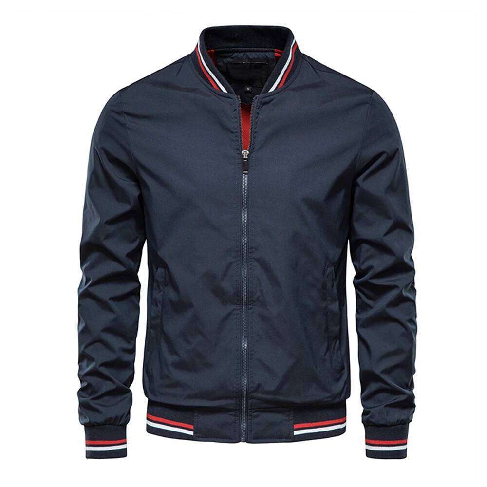 Spring Summer Bomber Jacket Black Casual Slim Fit Baseball Mens New Autumn Fashion High Quality Jackets for Men 26H0311