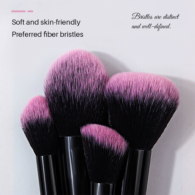 18 Piece Daily Essential Makeup Brush Set, Stylish High-grade Solid Wood Paint Handle, Silver Thickened Aluminum Tube, Premium Pink Fiber Brush Head, 