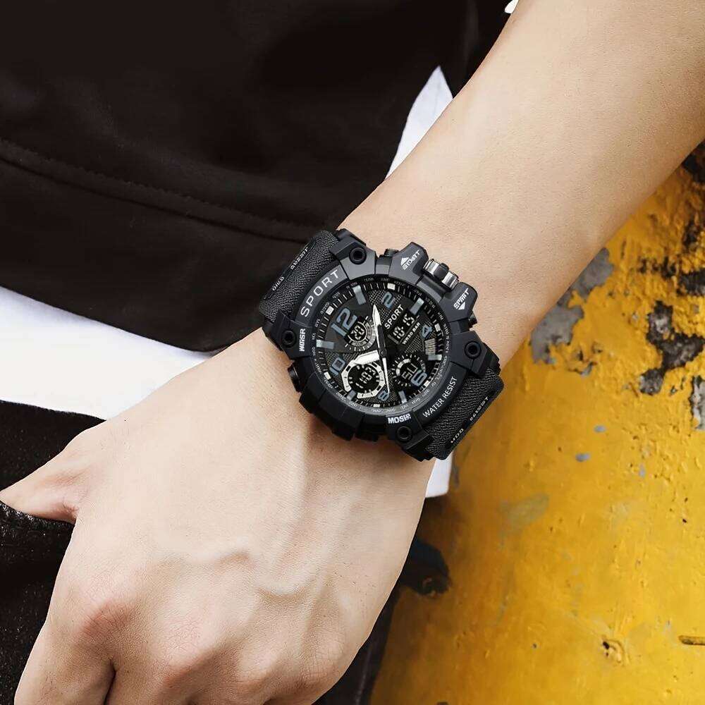 Top-Tier Trendy Fashionable High-Appearance Multifunctional Led Large Dial Outdoor Sports Watch for Men and Women Teenagers