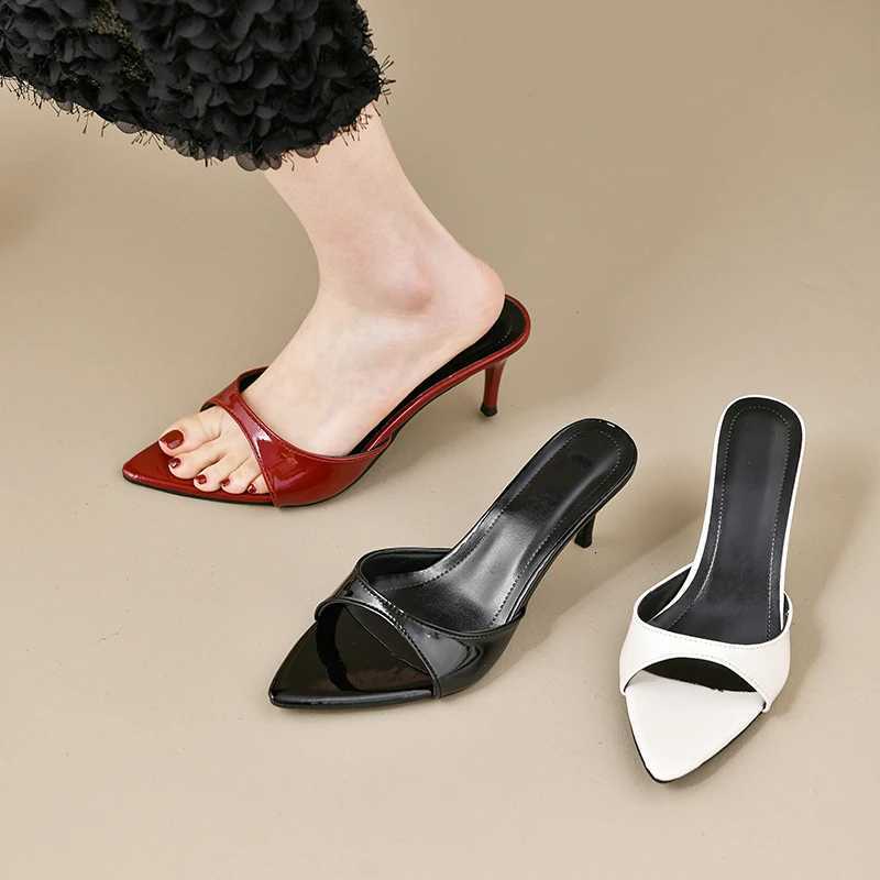Womens High Heels Summer Women Fashion Classic Pointy Open Toe Stiletto Heels Sexy Womens Party Womens Sandals K260311