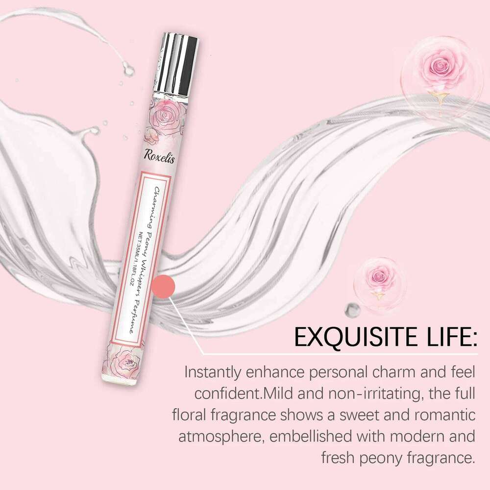 Roxelis 35ml Charming For Women Luxury Floral Elegant Fragrance Deodorant Alcohol-Free Refreshing Peony Perfume Z260311