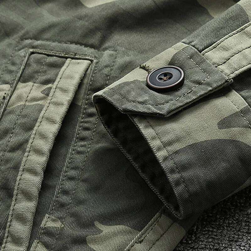 Men's cargo Denim Jackets Casual Cotton Comfortable Multiple pockets Loose Coats Male Tactical Jacket Mens 26H0311