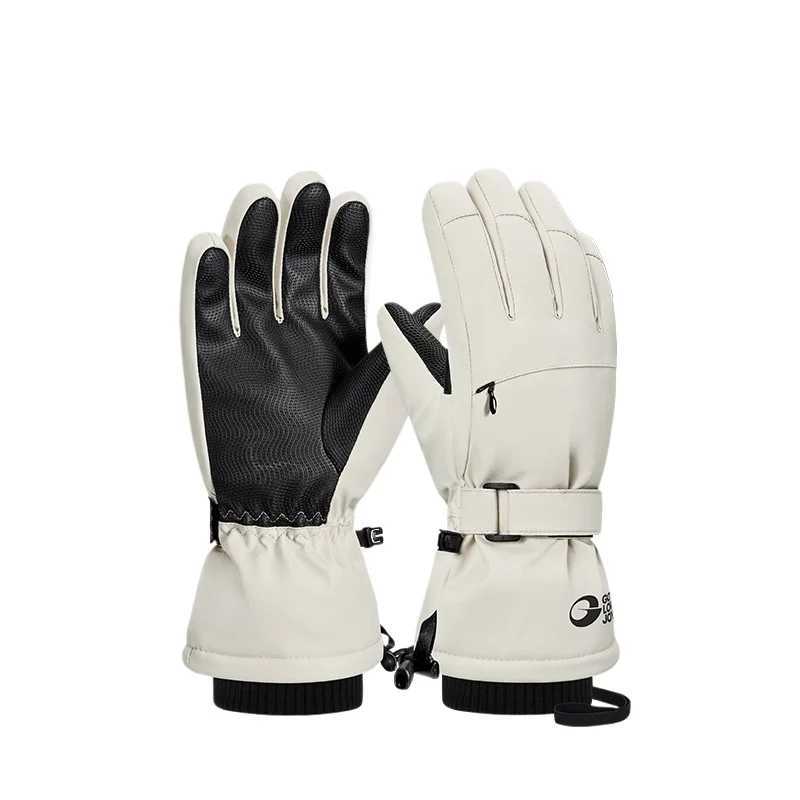 Winter 3M Cotton Ski Gloves Waterproof Thickened Warm Plus Velvet Outdoor Cycling Gloves Windproof and Coldproof M260311