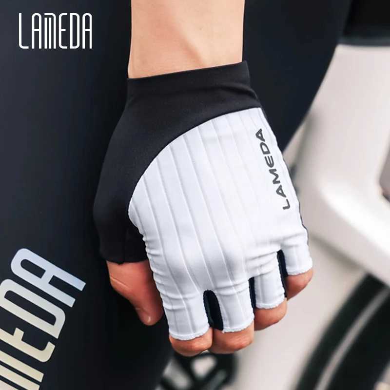 LAMEDA Summer Bicycle Gloves Half Finger MTB Cycling Gloves for Men 3D Padded Anti-Slip Shock-Absorbing Biking Bike Accessories M260311