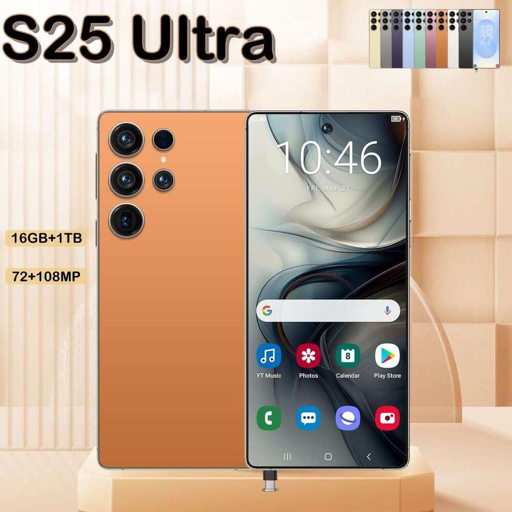Famous brand cross-border new S25 Ultra smartphone with 6.9-inch large screen and 16+1T phone from CKS, the original manufacturer