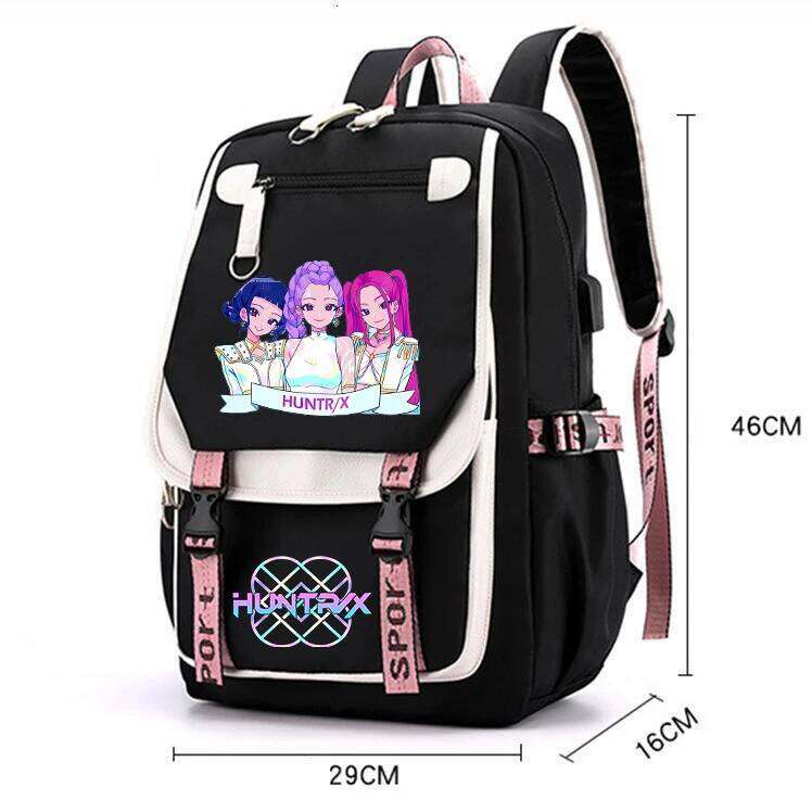 Demone Hunter Backpack for Kid Back Gift School Bag Y2K Cute Anime Print Woman Travel Casual Large Capacity Rucksack H260311