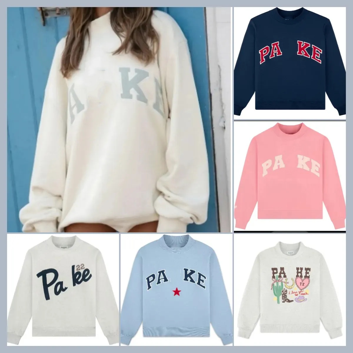 Women's Sweatshirt Letter Printing Outdoor Casual Loose Pullover Sports Cotton Round Neck Hoodie