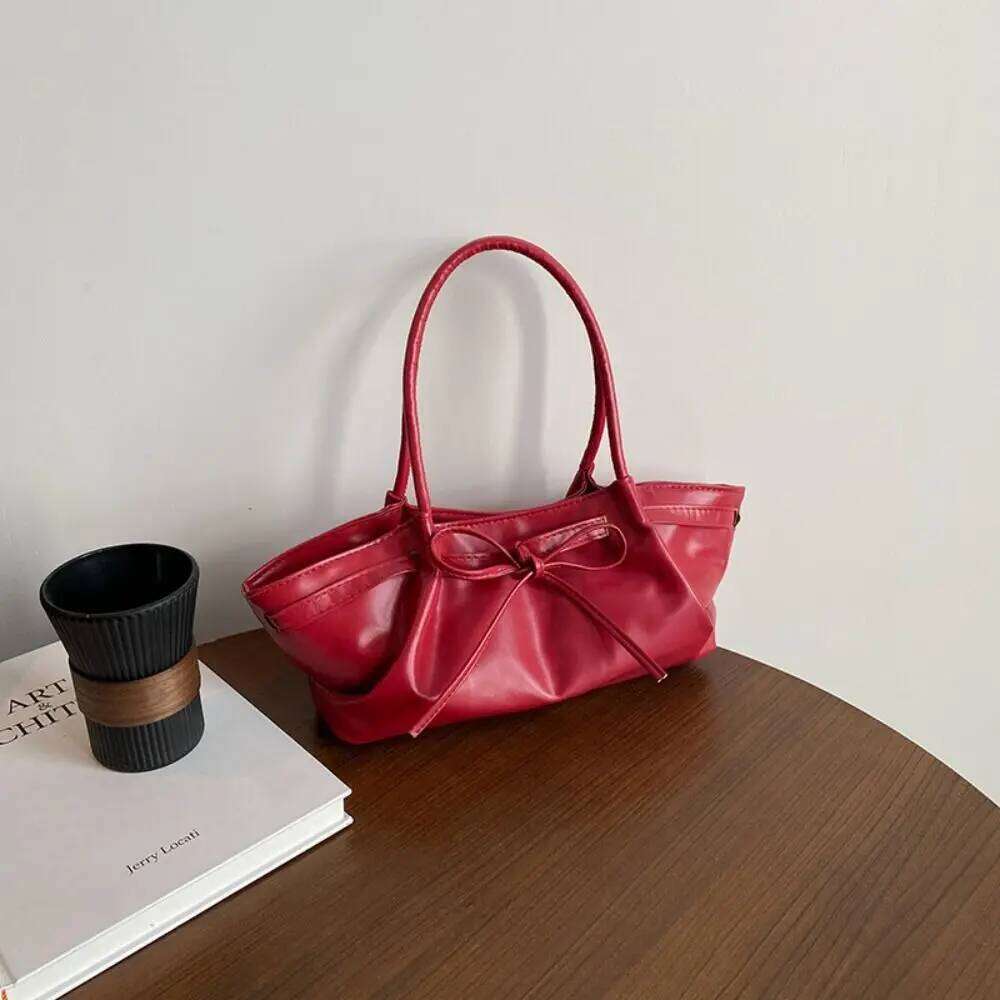 Elegant Designer Bowknot Bucket Gentle Multi-color Bow Cross Body Casual Pu Leather Women's Tote Bag Ladies XJ260311