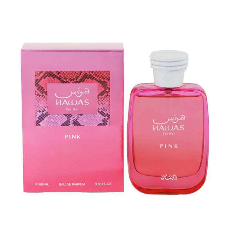 RASASI Hawas Pink Eau de Parfum Spray 100ml Original Arab Perfumes Lasting Floral Fruity Pheromones Perfume Cologne Makeup Gift Z260311