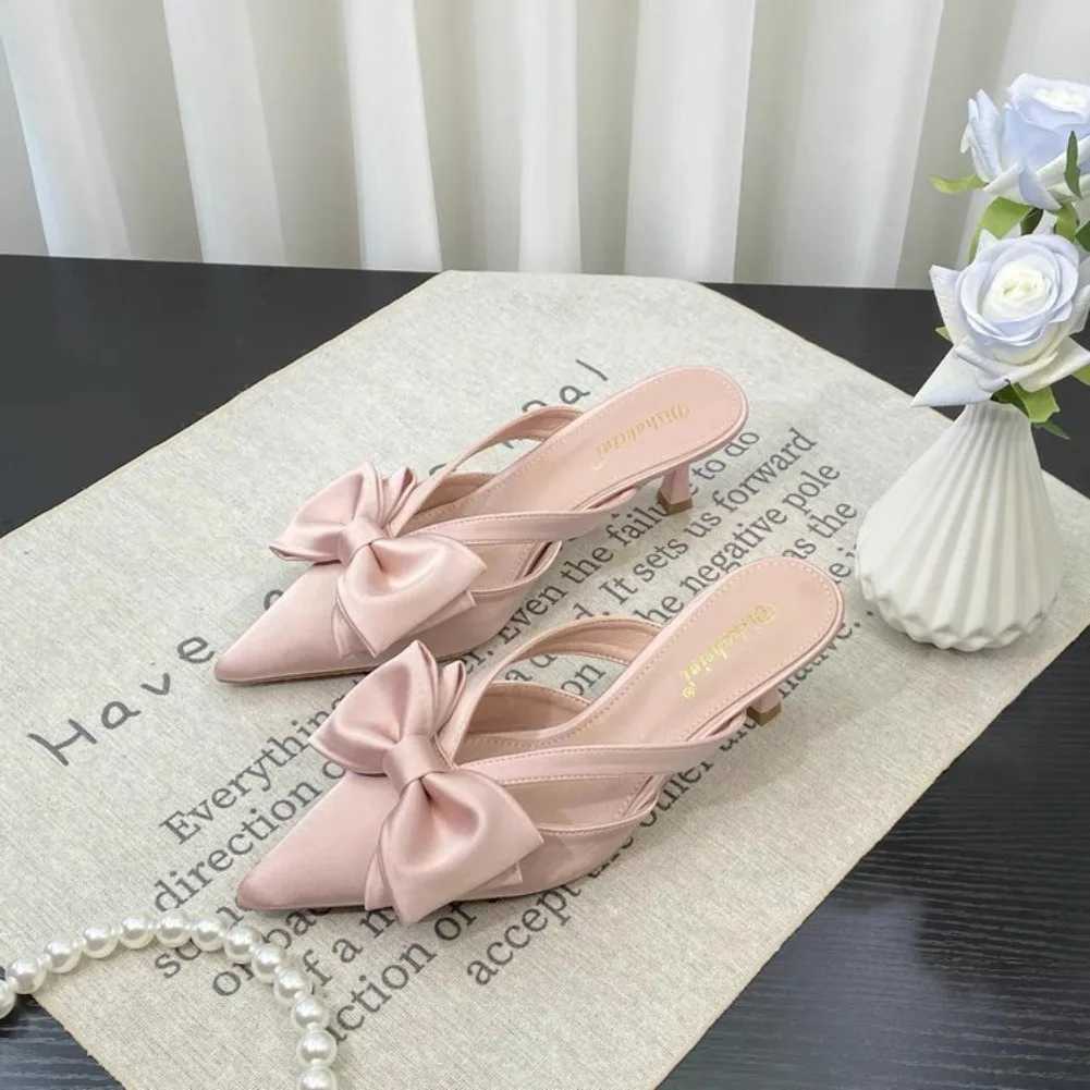 Pointed Toe Women 2025 Summer New Fashion Thin High Heels Female Casual Party Outdoor Slingbacks Pumps Mujer K260311