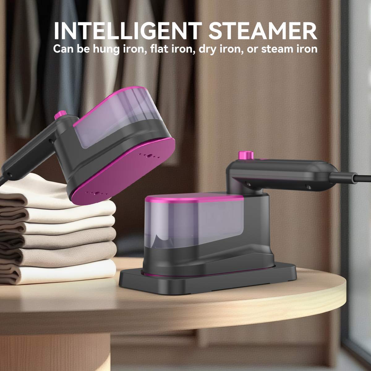 Efficient Mini Steam Press - Convenient Pocket-Sized Tool Ideal for On-the-Go Smooth Fabrics