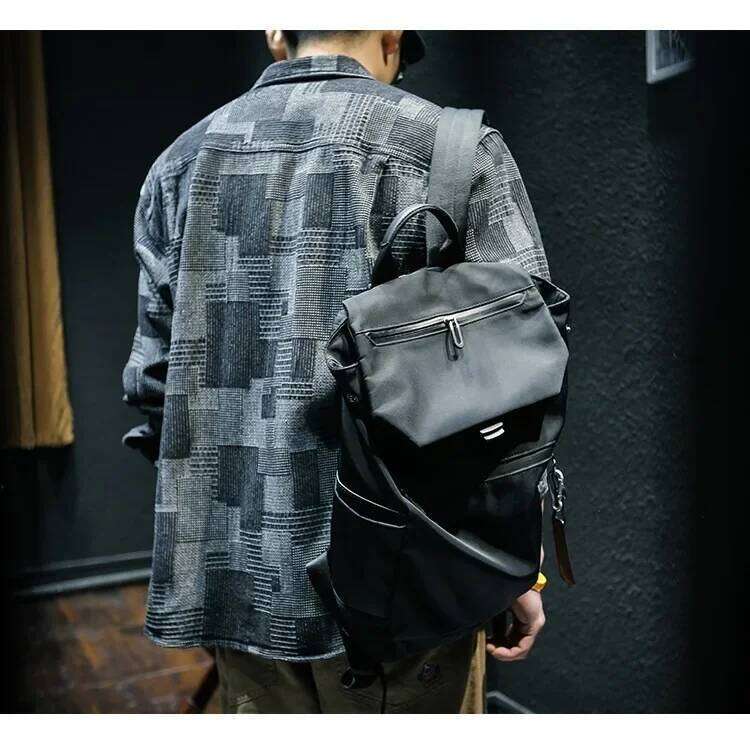 Retro Plaid Long Sleeved Denim For Fashion Loose Cargo Shirt Jacket Coat Y2k Streetwear Korean Trend Men Clothing 26H0311