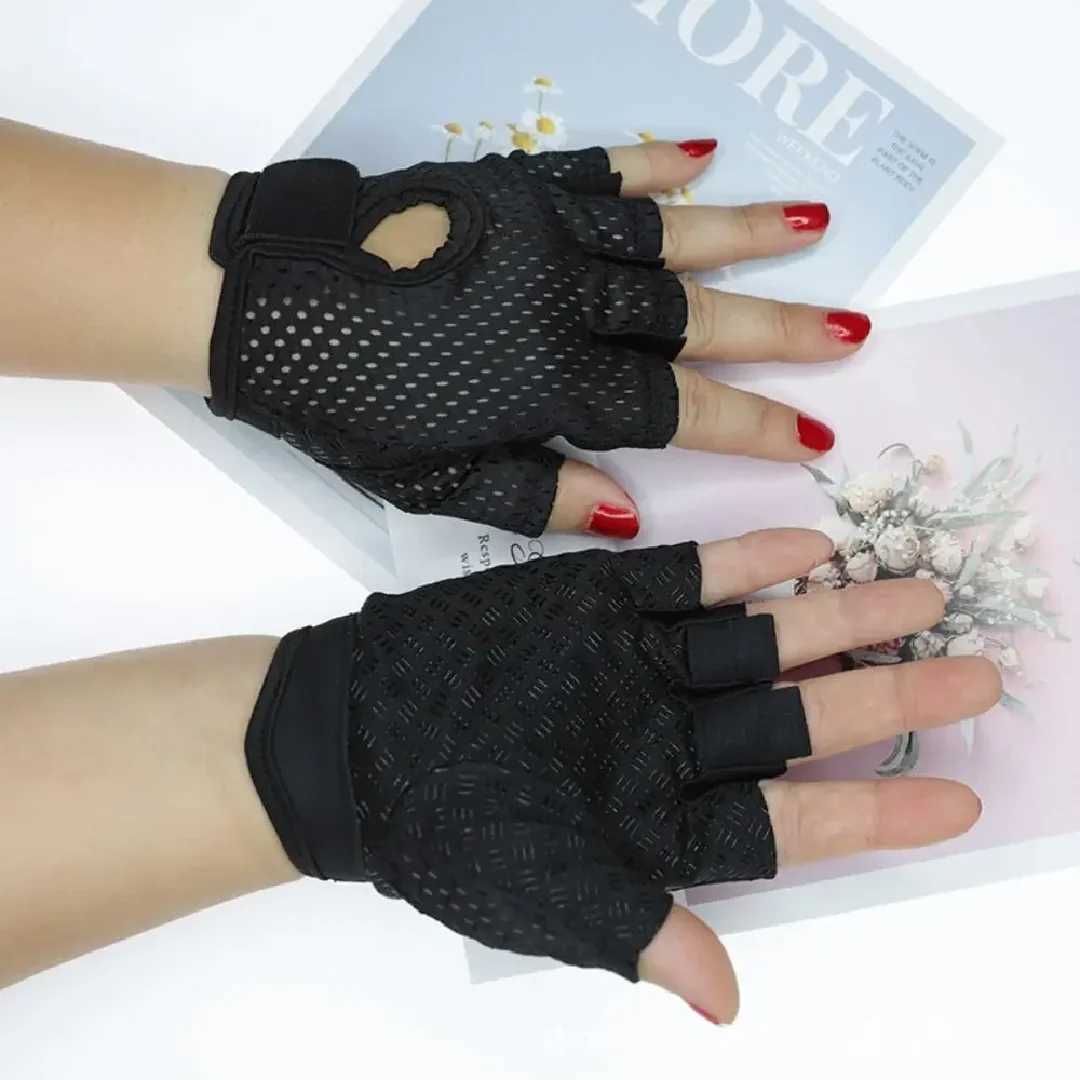 Cycling Fingerless Gloves Professional Gym Fitness Breathable Anti-Slip Women Men Half Finger Fishing Female Bicycle Bike Gloves M260311