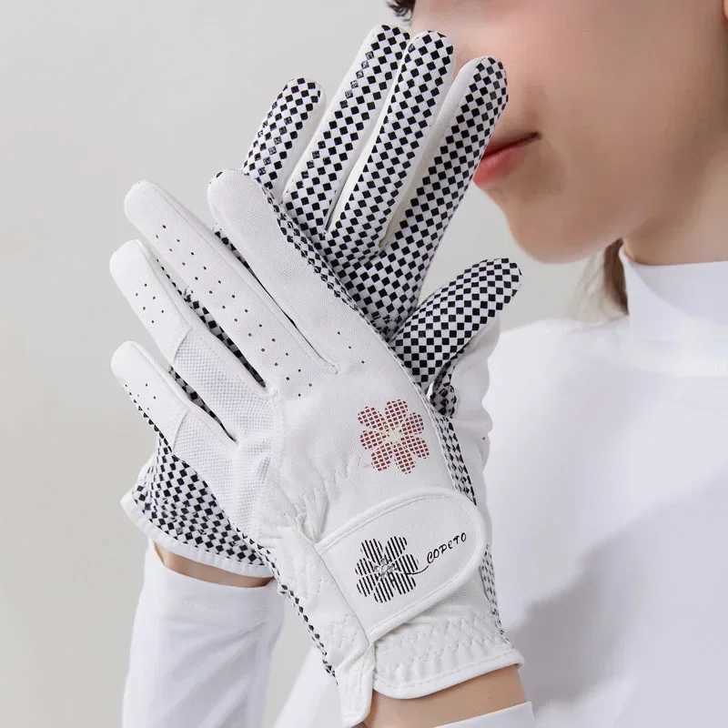 ist 1 Pair Ladies Left Right Hand Gloves Women Anti-Slip Granules Mittens Korean Style Breathable Elegant Gloves M260311