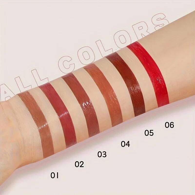 Nourishing Liquid Lipstick, High Shine Waterproof Lip Gloss, Long Lasting Moisturizing Berry Color for Full Lips W260311