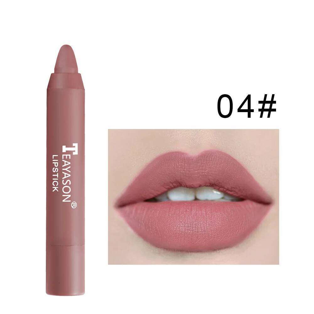 Matte velvet fade, does not stick to cup moisturizing pen nude earth red lipstick p W260311