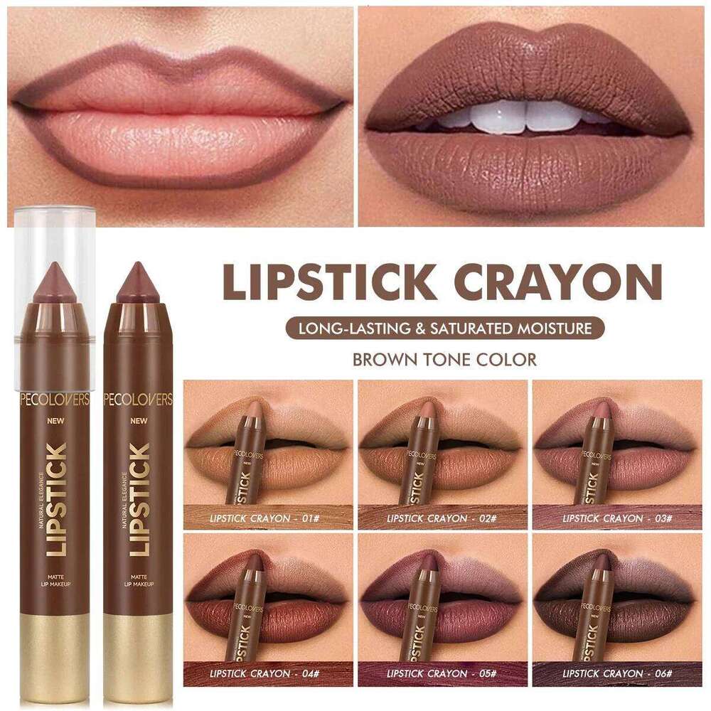 Velvet Pencil Matte Long-lasting Lip Glaze Sexy Red Plump Lipstick Natural Outline Lips Lipliner Pen Makeup W260311