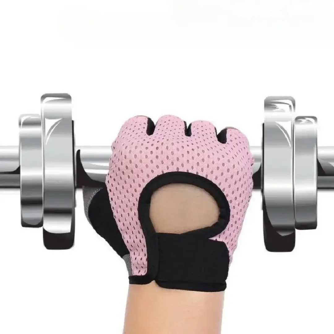 Cycling Fingerless Gloves Professional Gym Fitness Breathable Anti-Slip Women Men Half Finger Fishing Female Bicycle Bike Gloves M260311