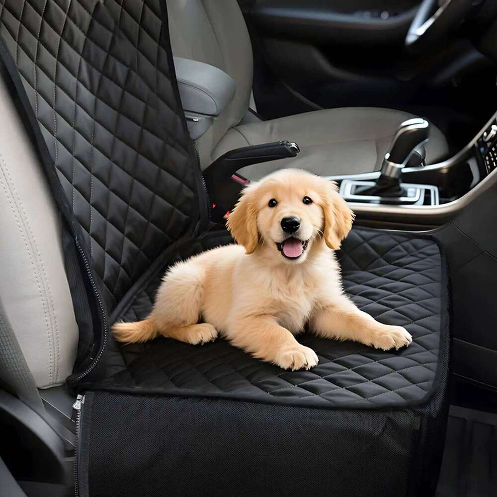 Oxford Cloth Front Passenger Car Cat Dog Seat Stain-Resistant And Washable Pet Mat 26Y0310