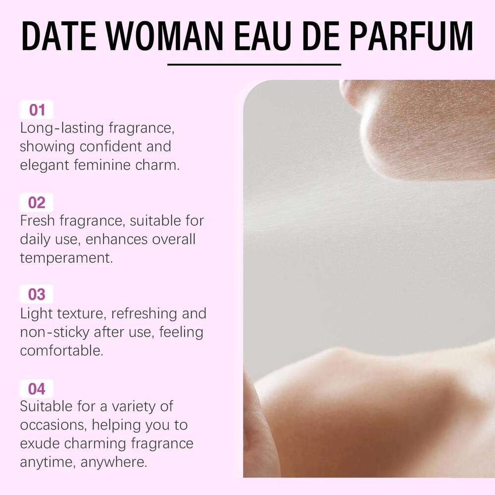 Roxelis 50ml Women's Charming Woody Scent Lasting Fragrance Alcohol-Free Dating Seductive Elegant Lady Perfume Z260311