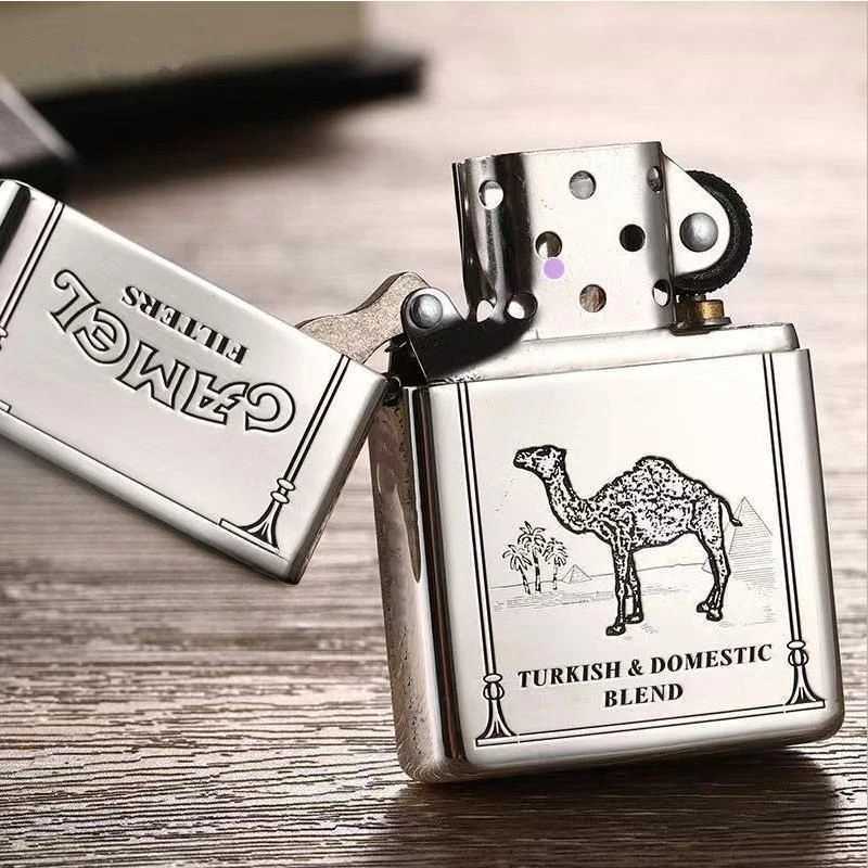 2025 new kerosene lighter windproof cigarette accessories mens gift can be DIY N260311