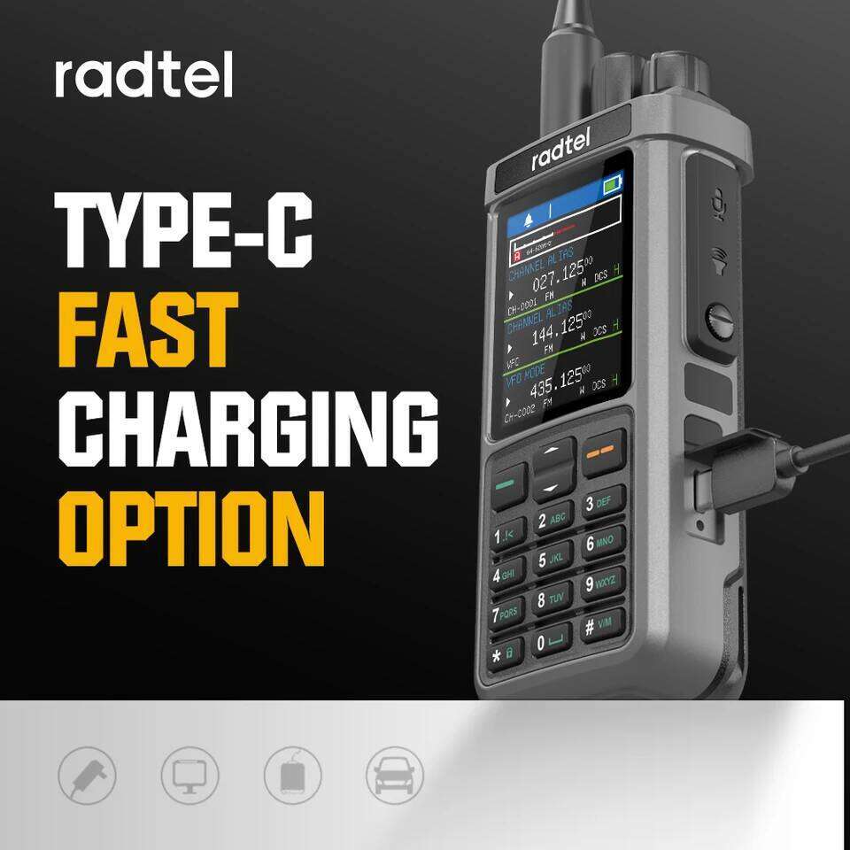 Radtel RT-880 10w Ham Radio with Cross Band Repeater Short Wave HF SSB CB Walkie Talkie AM USB LSB CW 1024 Channels , USB-C 26Y0311