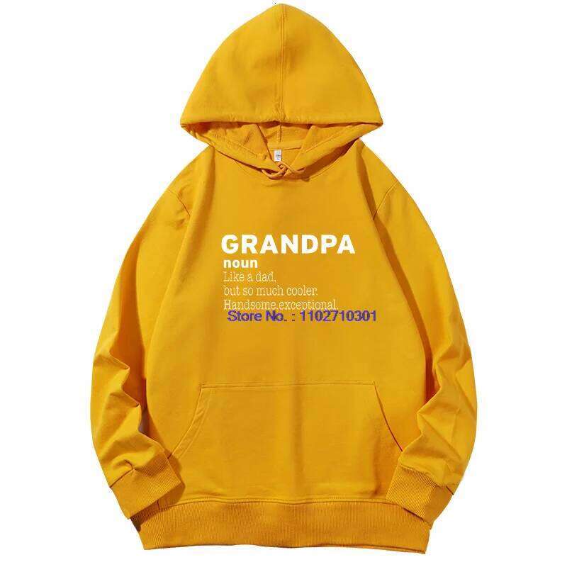 Grandpa Noun Fashion Father's Day Gift Graphic Long Sleeves Pullover Hoodies Spring Autumn Cotton Hooded Sweatshirts C260311