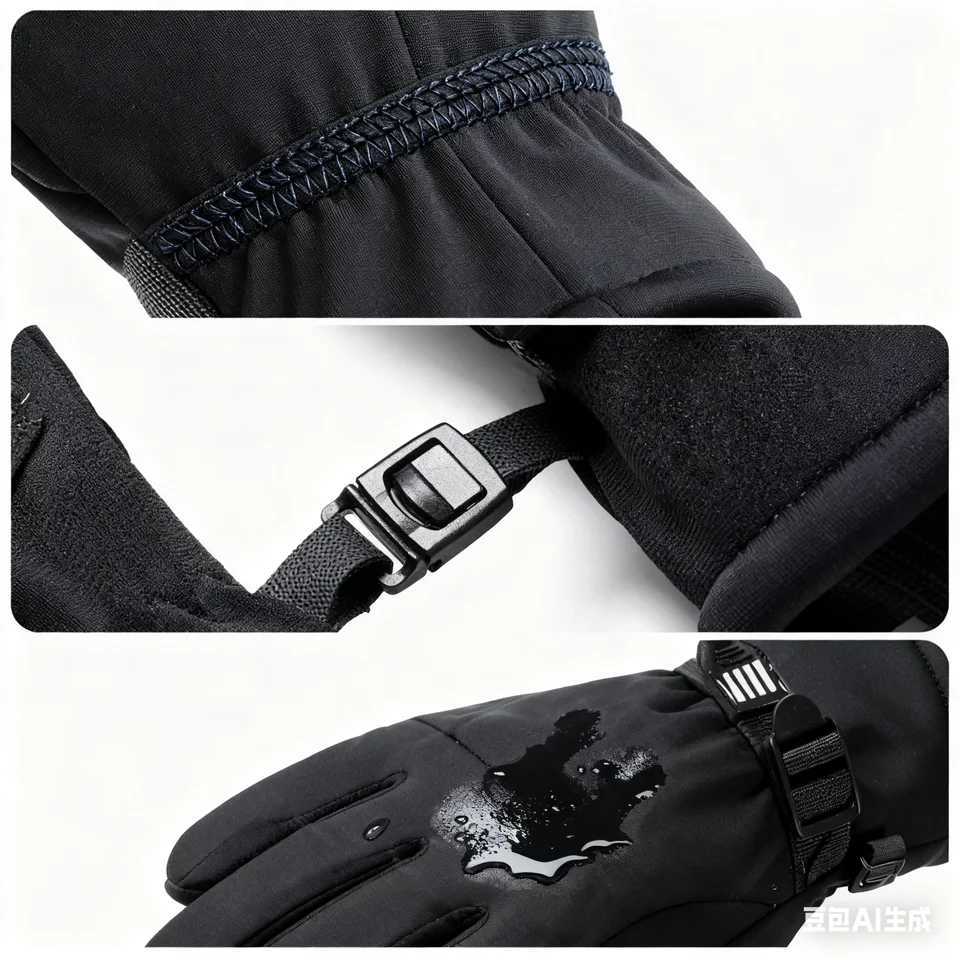Ski Gloves Men Women Winter Sports Cycling Gloves Warm Windproof Non Slip Gloves Motorcycle Touchscreen Snow Windproof Gloves M260311