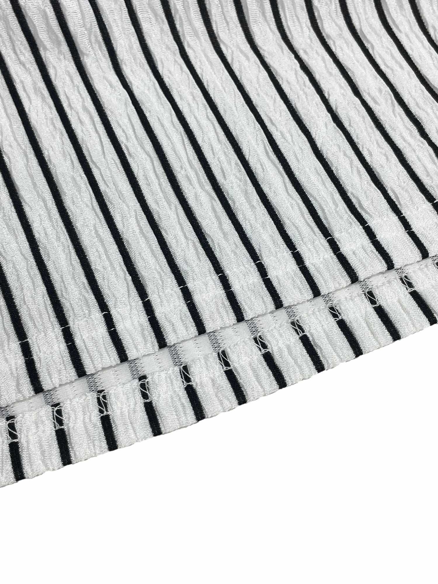 Womens Striped Knit Long Sleeve Dress Waist Cut Out Tie Design Slim Fit Elegant Fall Winter Fashion Moderate Fabric Thickn M260311