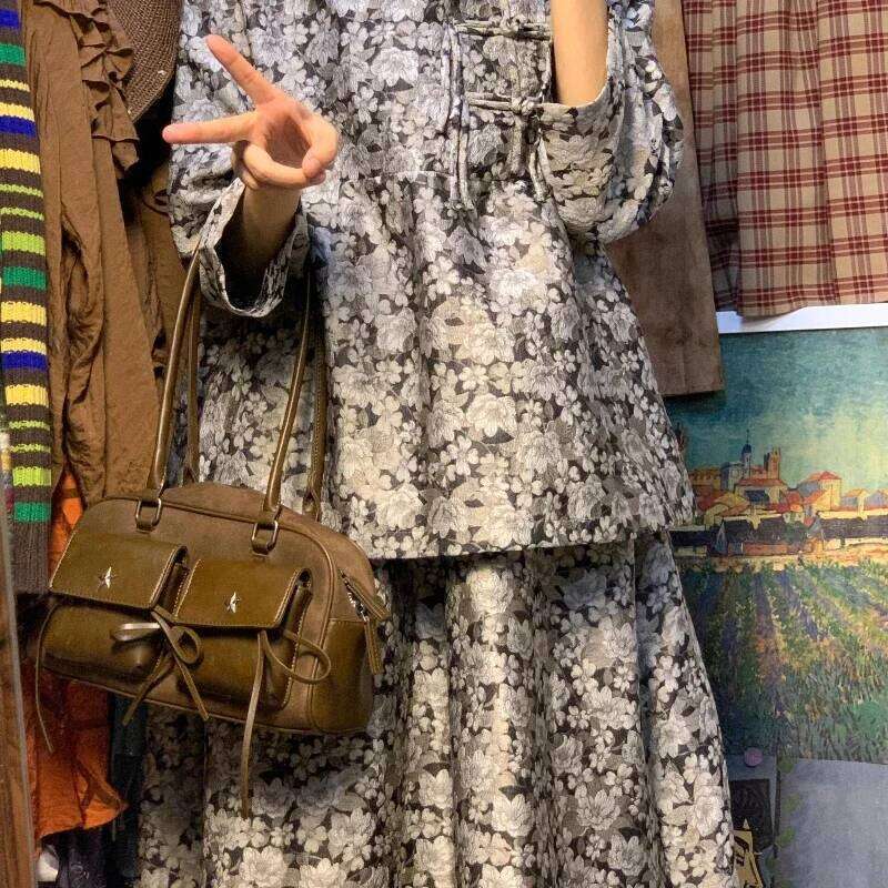 Vintage Women's Underarm Matte Pu Leather Shoulder Bag Ladies Handbags Small Flip Double Pocket Design Female Tote Purse XJ260311