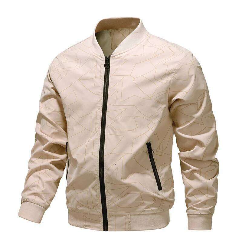 Spring and Autumn New Baseball Collar Short Loose Solid Color Jacket Men's Business Casual Thin Coat Trend Size M-5XL 26H0311