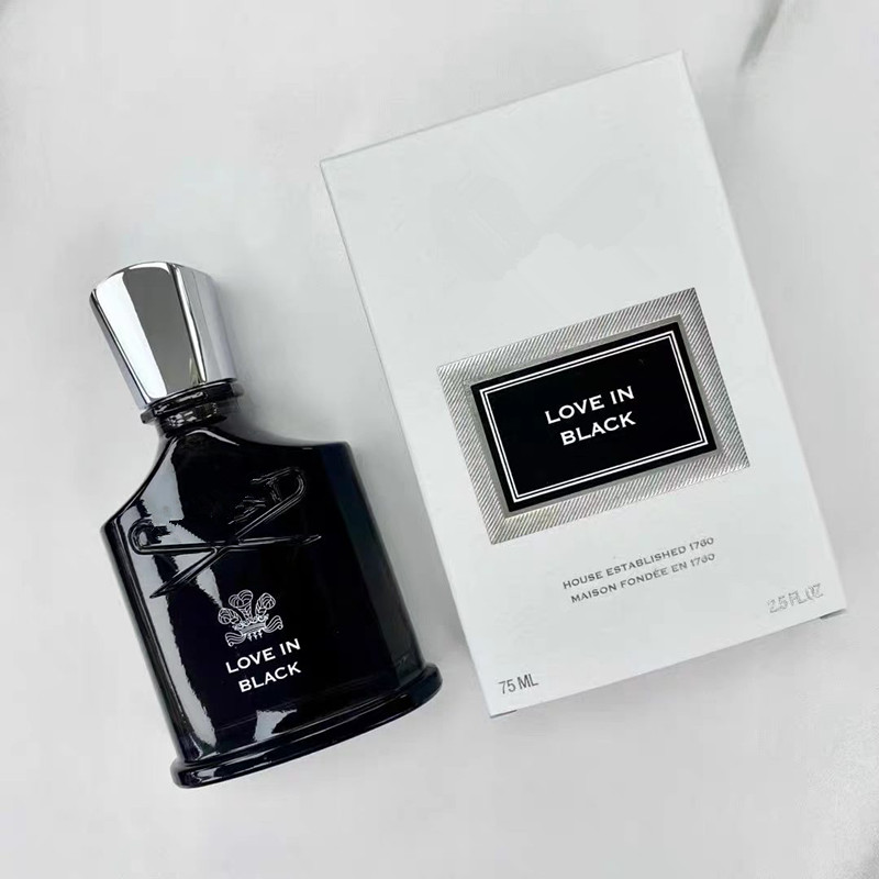 Women Men Fragrance Love in Black 100ml Love in White 75ml Perfume Eau De Parfum Long Lasting Floral Note Lady Spray