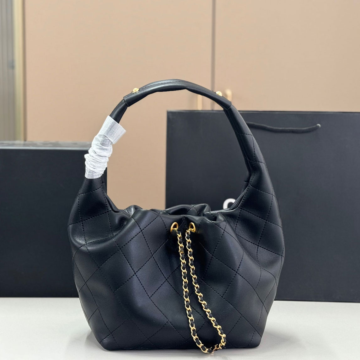 Designer Bag 25C Hobo Handbag Luxury Bag Basket bag 10A Soft Leather Drawstring Bucket Bag Tote Bag Women's Shoulder Crossbody Bag Chain Bag Weekend Bag