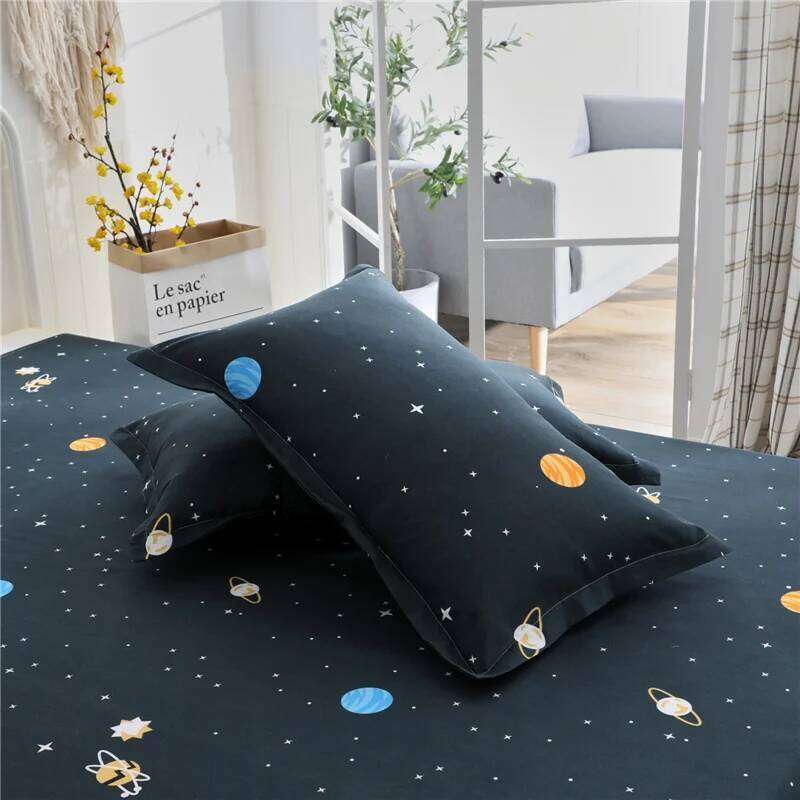 Universe Outer Space Duvet with Zipper Closure, Galaxy Planet Bedding Quilt Cover Set for Teen Kids Boys Girls Adult H260311