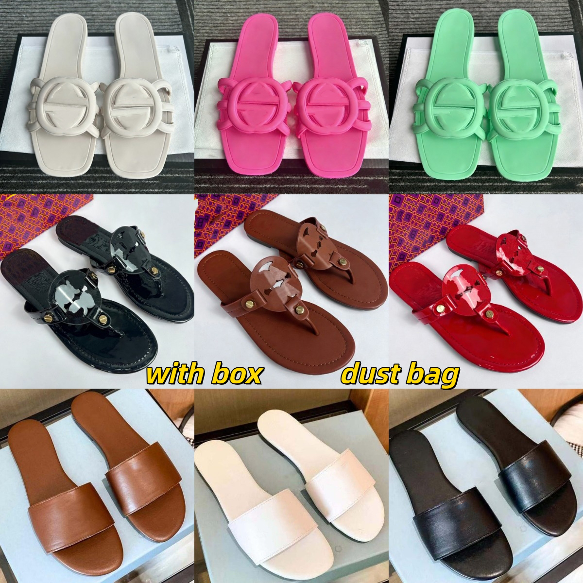 slippers designer women flip flops Luxury Slides Ladies girls Platform Slippers Women Slide Sandals Classics outdoor Beach Sandals flat heel with box dust bag 35-42