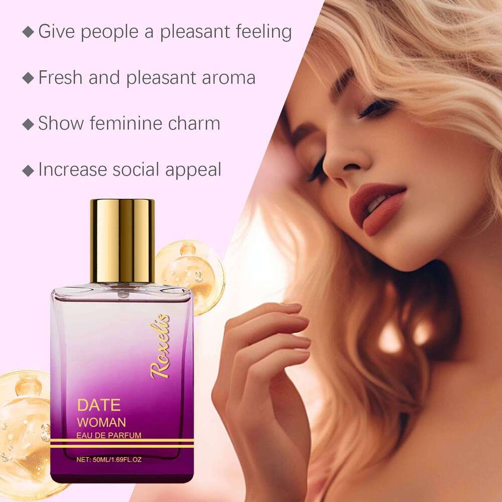 Roxelis 50ml Women's Charming Woody Scent Lasting Fragrance Alcohol-Free Dating Seductive Elegant Lady Perfume Z260311