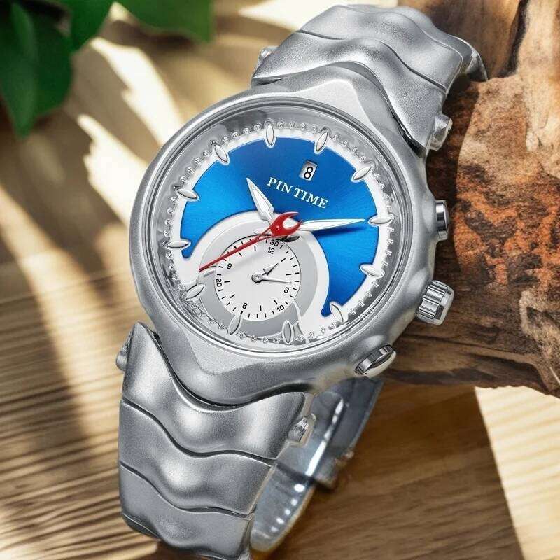 PINTIME Y2K Creative Retro Style Luxury Men's Fashion High Quality Mechanical Design Quartz Watch 2024 New reloj hombre