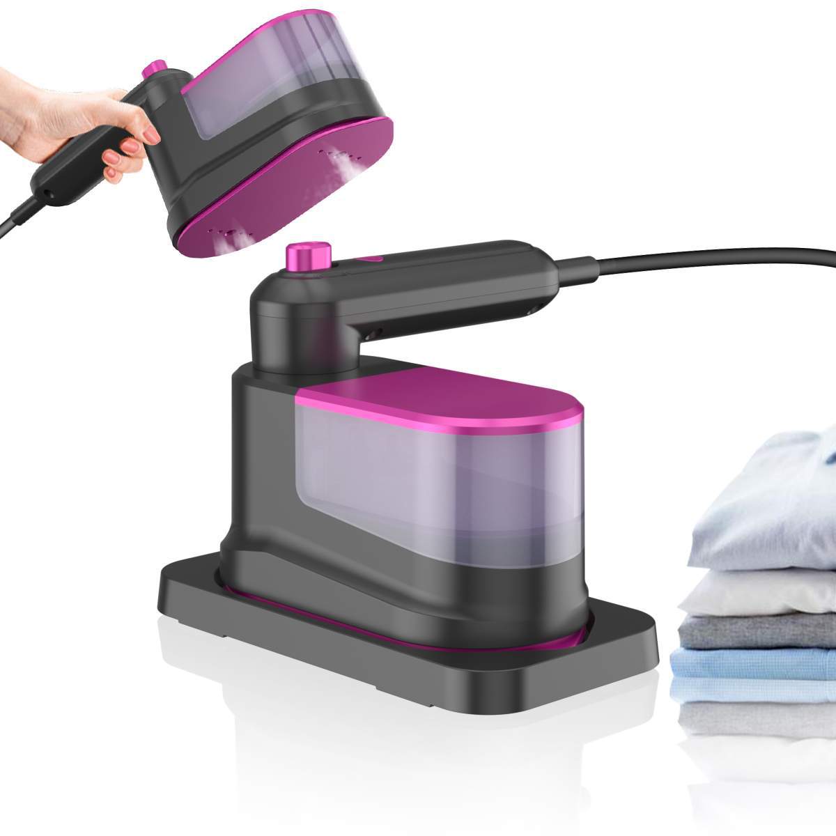 Efficient Mini Steam Press - Convenient Pocket-Sized Tool Ideal for On-the-Go Smooth Fabrics